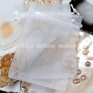 100x LOT Sheer Organza Jewelry Wedding Bags Pouch Gifts  