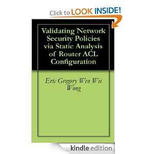 Validating Network Security Policies via Static Analysis of Router ACL 