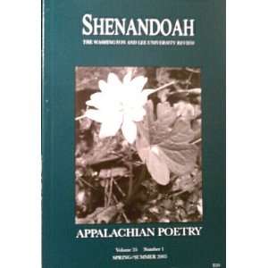  Shenandoah: Appalachian Poetry (The Washington and Lee 