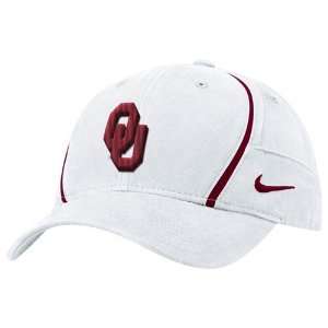  Nike Oklahoma Sooners White Coaches Dri Fit Hat Sports 