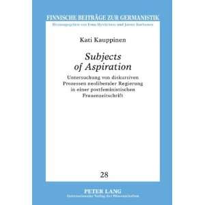  Subjects of Aspiration (German Edition) (9783631621974 