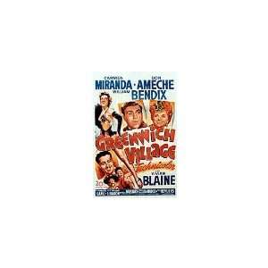  Greenwich Village Movie Poster, 11 x 17 (1944)