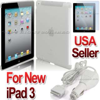   BACK CASE WORK WITH SMART COVER MATE FOR APPLE NEW iPad 3 3RD  