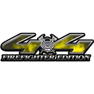   Firefighter Edition Fire Yellow 4x4 Truck & SUV Decals Automotive