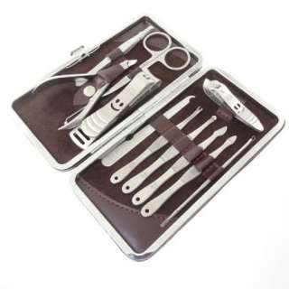 11 in 1 Stainless Steel Toe Acrylic Nail Clippers Set Cutter Trimmer 