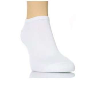  6 Pairs mens Plain White Trainer Socks 6 11: Sports 