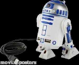 Star Wars   R2 D2 4 Port USB Hub WITH SFX  
