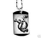 TIGGER * Dog Tag Charm DISNEY Necklace Pendent Chain