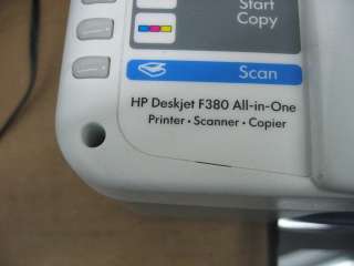 HP Deskjet F380 All In One Printer/Scanner/Copier  