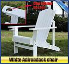New White Adirondack chair Patio garden Lawn outdoor backyard Chairs
