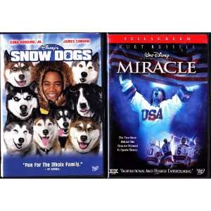  Snow Dogs , Miracle  Walt Disney 2 Pack Movies & TV