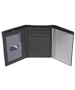 Nautica Black Tri fold Wallet with Card Case Gift Set  Overstock