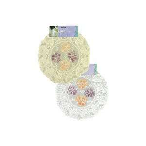  Set of two round lace table toppers   Case of 24: Home 