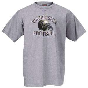 Nike Washington Huskies Grey Football Helmet T shirt:  