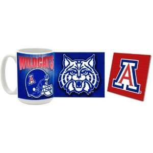 Arizona Mug & Coaster Gift Box Combo Arizona Wildcats Beverage 