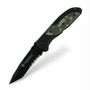 Smith & Wesson SPECTBCS Special Tactical & Camo Serrated Tanto Knife 