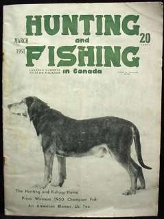 March 1951 Hunting and Fishing in Canada Magazine  