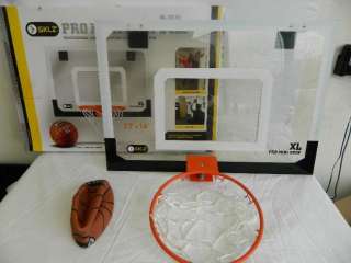SKLZ Pro Mini Basketball Hoop 18 by 12 inch Clear Shatterproof 