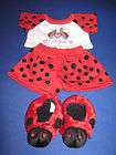 Clothes Fit Build A Bear   Lady Bug Outfit with Shoes  