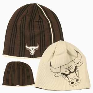  Chicago Bulls Reversible Knit Beanie (Earth Tones) Sports 