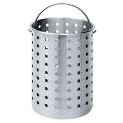   Classic 30 quart Aluminum Perforated Stock Pot Basket  Overstock