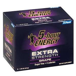   : Grape Extra Strength 5 hour ENERGY? 6 Pack: Health & Personal Care