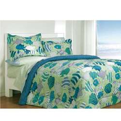 Reef Tropical Fish Pattern Twin size Bedding Ensemble  Overstock