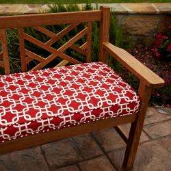 Penelope Red 48 inch Outdoor Bench Cushion  Overstock