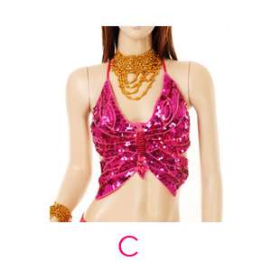 Shining belly dance costume Butterfly Top sequin bra  