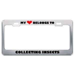  My Heart Belongs To Collecting Insects Hobby Hobbies Metal 