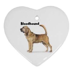  Bloodhound Ornament (Heart)