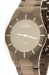 Skagen Mens Swiss Titanium 38mm Grey Watch 585XLTMXM  