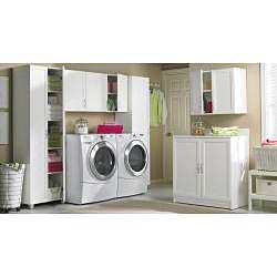 akadaHOME Multipurpose Laundry 2 door Storage Cabinet  Overstock