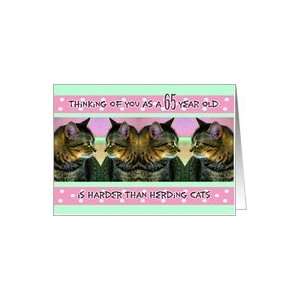  Birthday, 65, Funny, Her, Herding Cats Card: Toys & Games