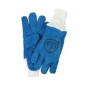 Blue Cow Leather Cuff Fire Glove