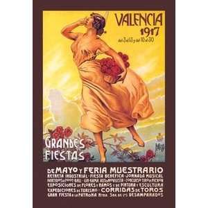  Valencia Grande Fiestas de Mayo, 1917   Paper Poster (18 