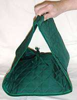 QUILTED Green Casserole Carrier (Round or Rectangle)  