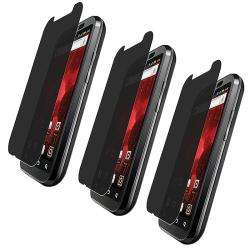Privacy Screen Protector for Motorola Droid Bionic XT865 (Pack of 3 