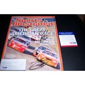   Sports Illustrated   Autographed NASCAR Magazines Sports Collectibles