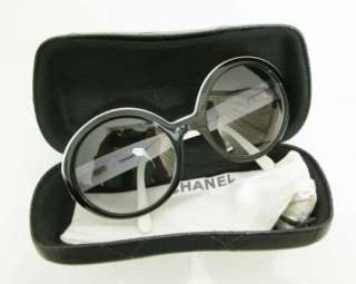 Chanel 5120 900 11 5620 135 Black White CC Logo Sunglasses  