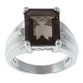 Gems For You Sterling Silver Smoky Quartz Ring 