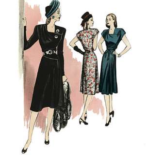 Vintage Style Dress Patterns 1930s & 1940s #5214 #3688 #8767 Vogue 