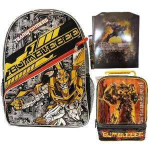 Transformers Bumblebee Backpack with Dual Compartment Lunch Box 