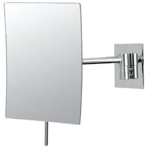   21843 Minimalist Rectangular Wall Mirror, Chrome: Home Improvement
