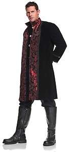 Vampire Gothic Velvet & Satin Coat w/ Pants Adult Costume Standard 