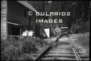 1955 MORRISON OREGON PHOTO   Railroad Speeder Car Stop  