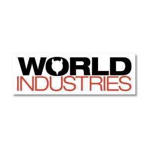 World Industries Stacked 25 Pack Logo Stickers, White  