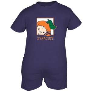  Syracuse Orange Navy Infant Mascot Short John Romper 