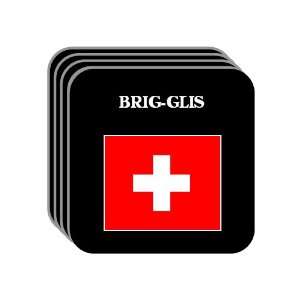  Switzerland   BRIG GLIS Set of 4 Mini Mousepad Coasters 