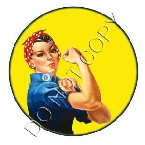    Rosie the Riveter Pinup Girl decal s58: Musical Instruments